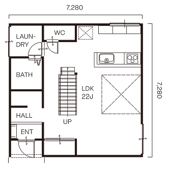 NONDESIGN 2Fの間取りイメージ